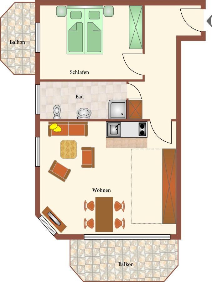 Haus Duenenglueck Whg. 23, Teilseesicht Cuxhaven Exteriér fotografie