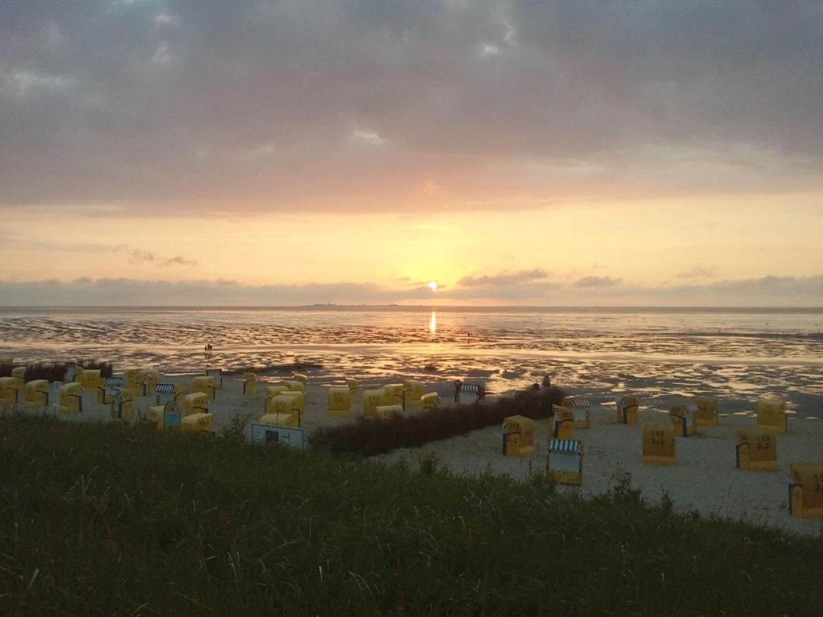 Haus Duenenglueck Whg. 23, Teilseesicht Cuxhaven Exteriér fotografie